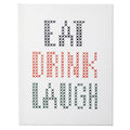 Eat Drink Laugh - Counted Cross Stitch Kit: Big & Easy
