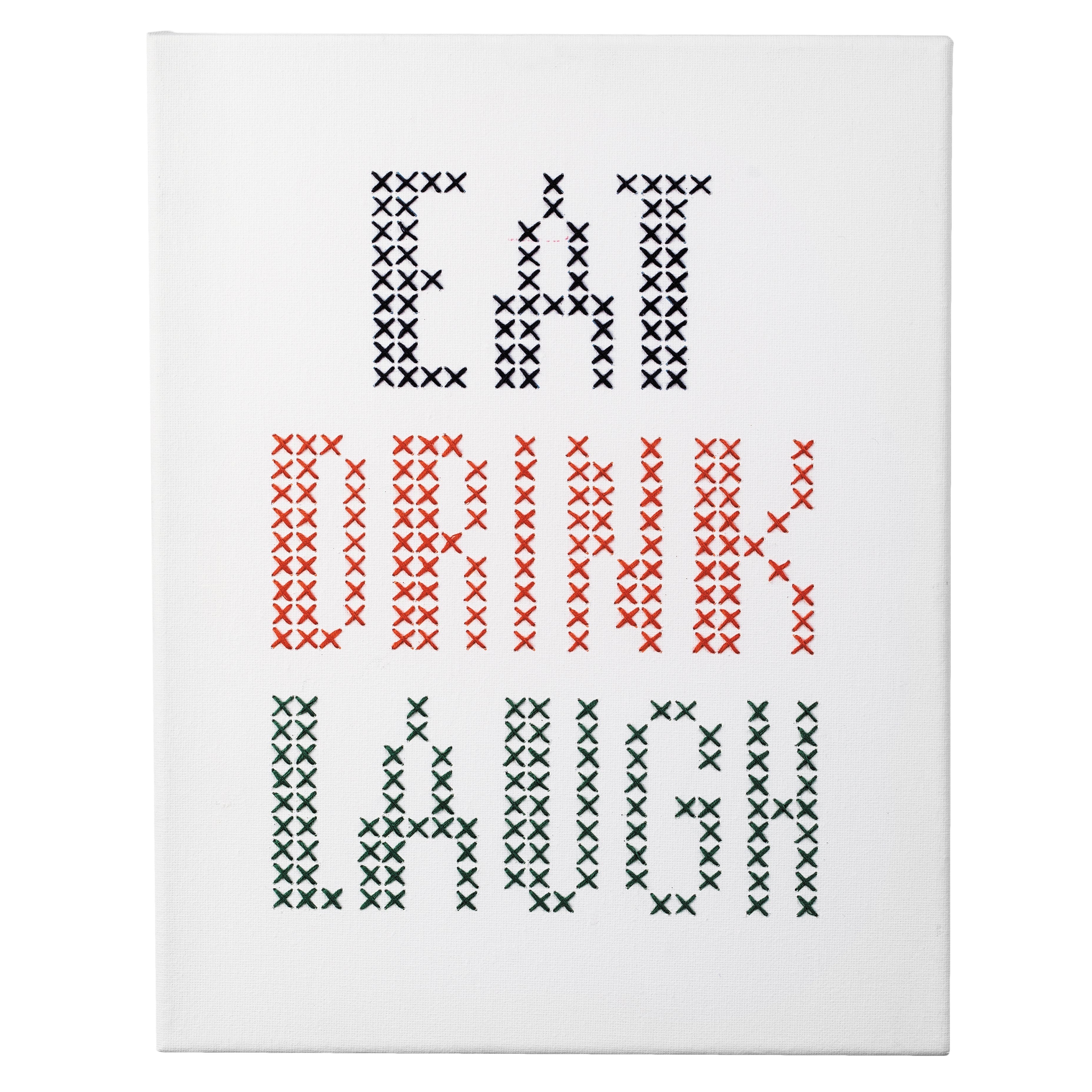 Eat Drink Laugh - Counted Cross Stitch Kit: Big & Easy