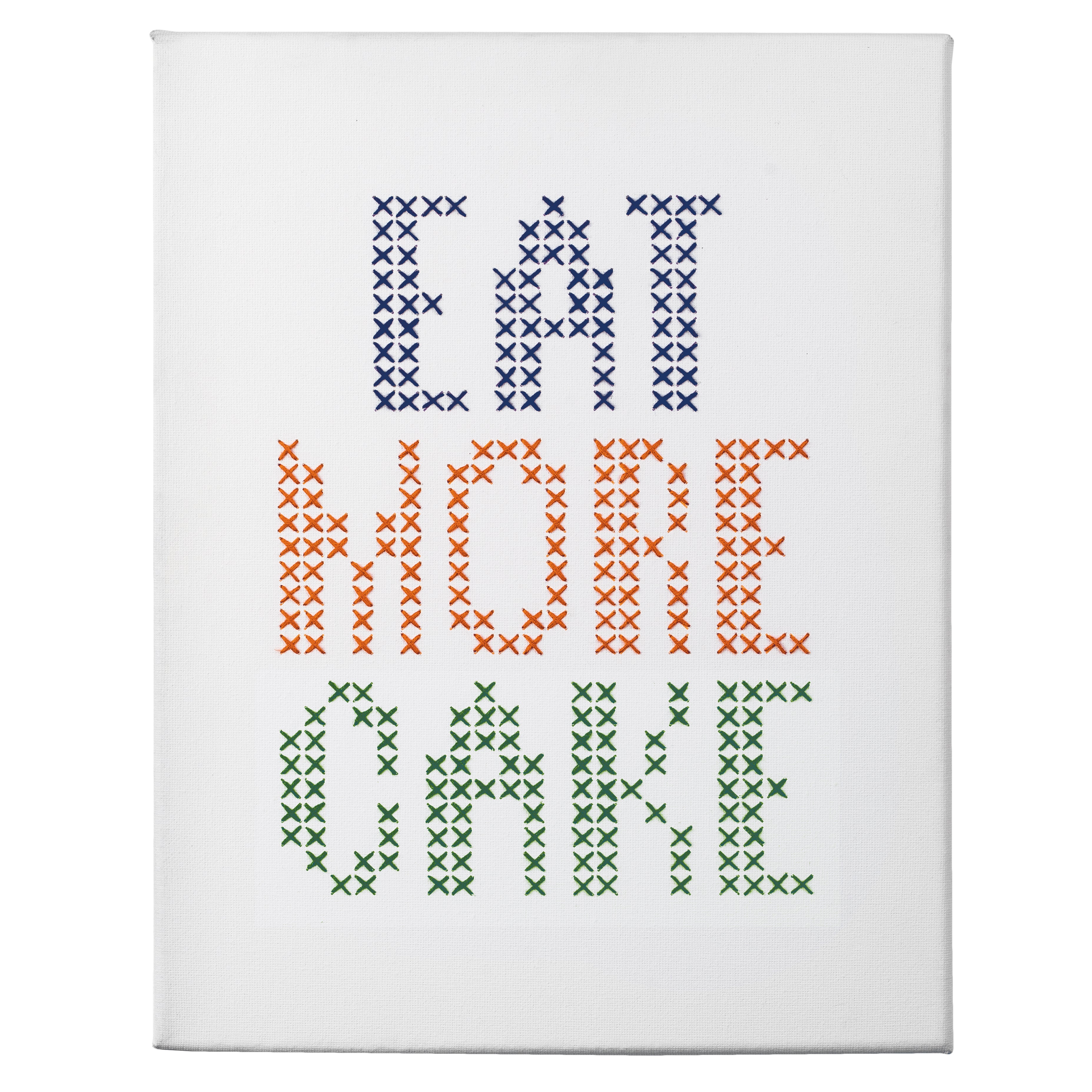 Eat More Cake - Counted Cross Stitch Kit: Big & Easy