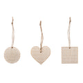 Pre-Punched Wooden Mini Shapes: 4 x 4cm: Cross Stitch
